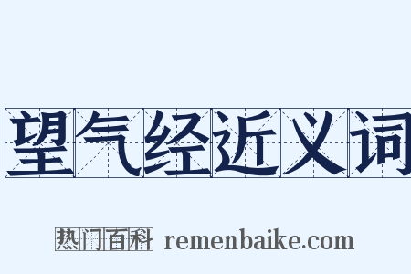望气经近义词是什么意思的图片